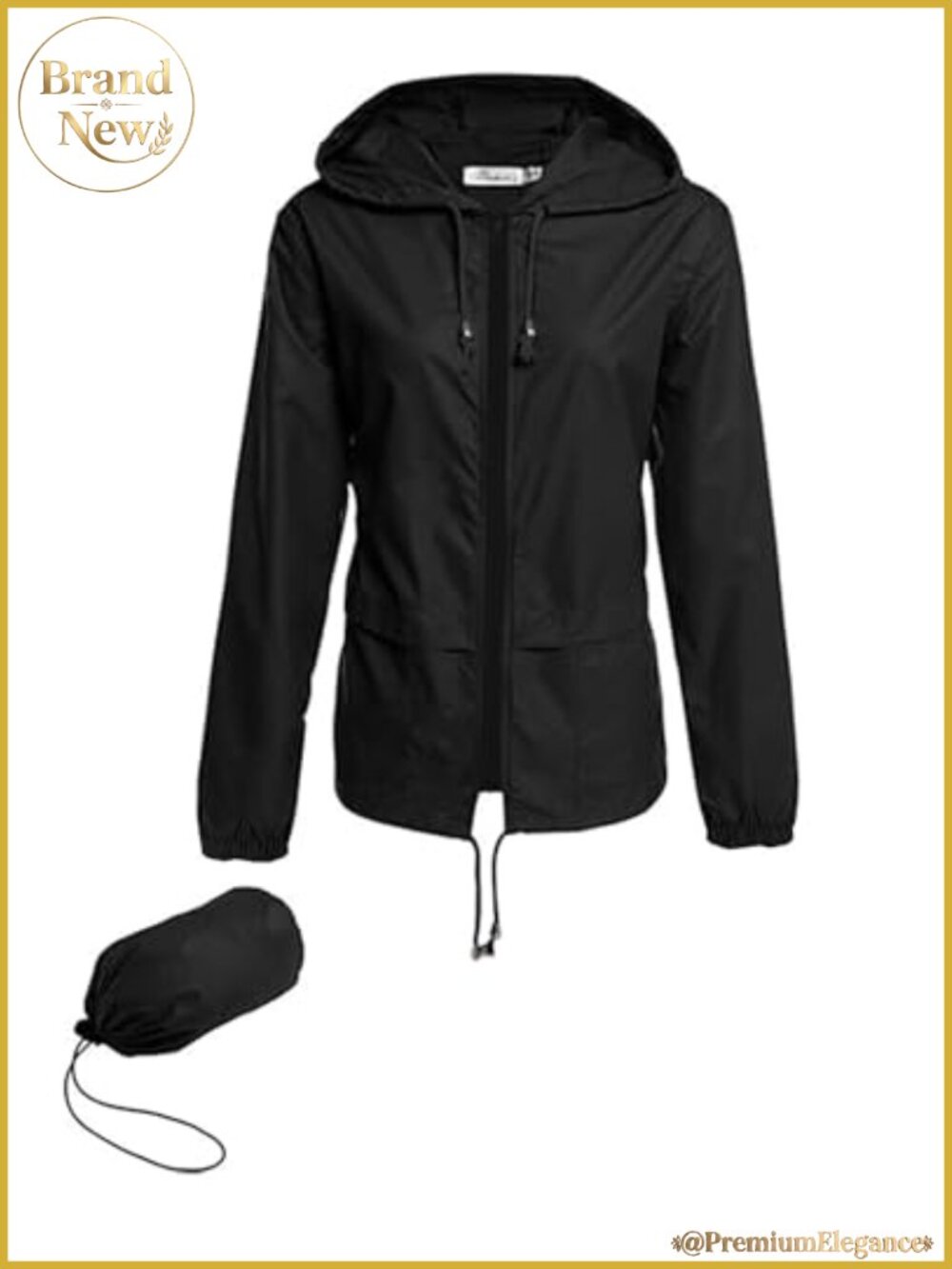 Women's Waterproof Packable Raincoat with Hood Lightweight